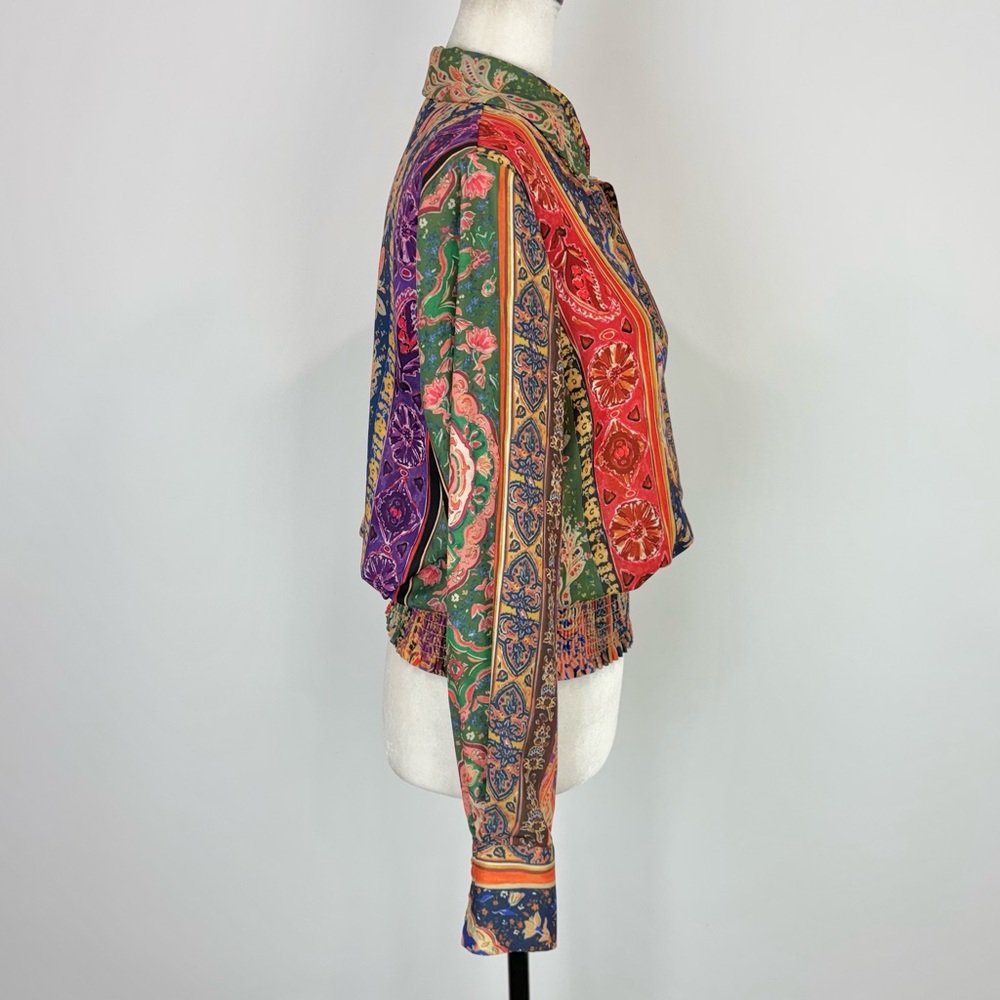 Melanie Lyne multicolour smocked blouse - Picture 3 of 7